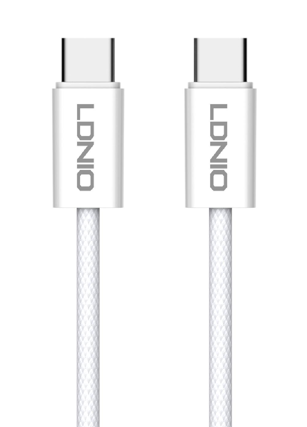LDNIO καλώδιο USB-C LC901C, 65W PD, 480Mbps, 1m, λευκό