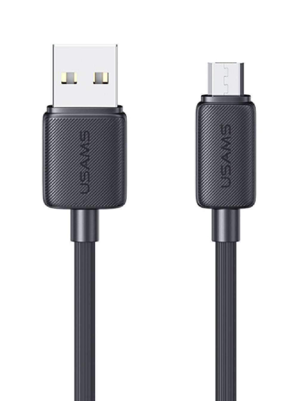USAMS καλώδιο micro USB σε USB US-SJ690, 2A, 480Mbps, 1m, μαύρο