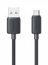 USAMS καλώδιο micro USB σε USB US-SJ690, 2A, 480Mbps, 1m, μαύρο