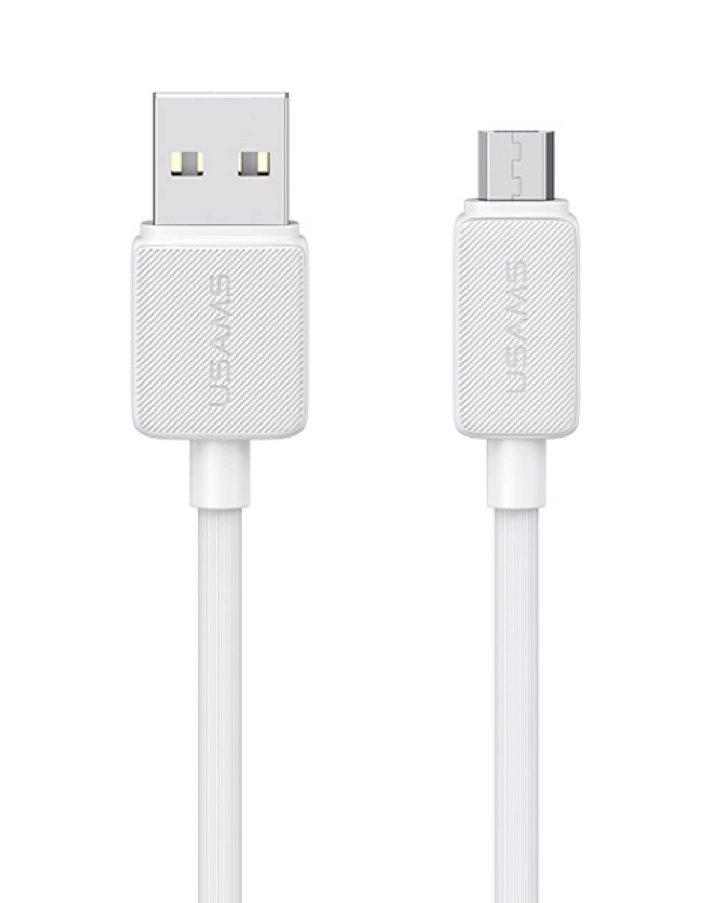 USAMS καλώδιο micro USB σε USB US-SJ690, 2A, 480Mbps, 1m, λευκό