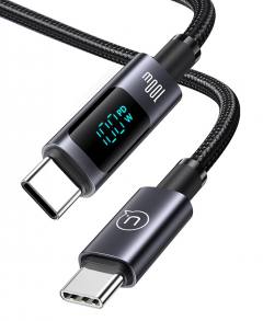 USAMS καλώδιο USB-C σε USB-C US-SJ671, 100W, 480Mbps, 1.2m, μαύρο