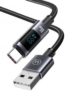 USAMS καλώδιο USB-C σε USB US-SJ673, 66W, 480Mbps, 1.2m, μαύρο