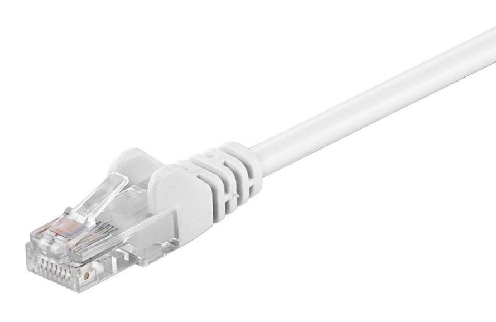 GOOBAY καλώδιο δικτύου 68501, CAT 5e U/UTP, CCA, 1m, λευκό