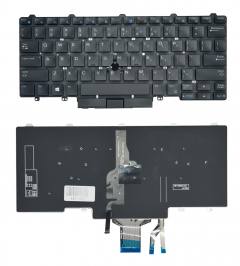 Πληκτρολόγιο για Dell Latitude 5490/5470/5480 KEY-109, backlight, μαύρο
