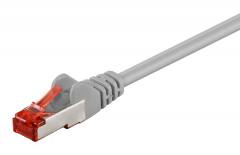 GOOBAY καλώδιο δικτύου 93371, CAT 6 S/FTP (PiMF), CCA, 0.25m, γκρι