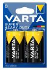 VARTA μπαταρίες Zinc Carbon Super Heavy Duty, D/R20P, 1.5V, 2τμχ