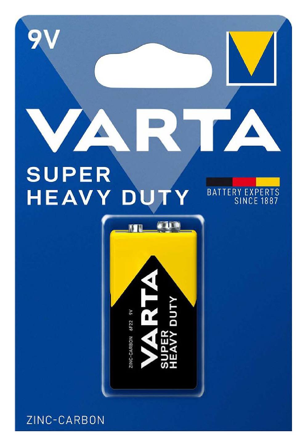 VARTA μπαταρία Zinc Carbon Super Heavy Duty, 9V, 1τμχ