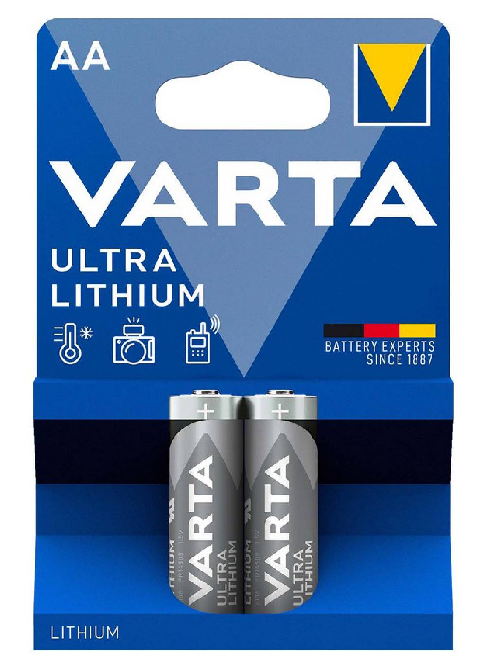 VARTA μπαταρίες λιθίου Ultra, AA, 1.5V, 2τμχ