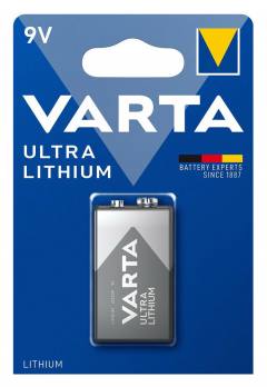 VARTA μπαταρία λιθίου Ultra, 9V, 1τμχ