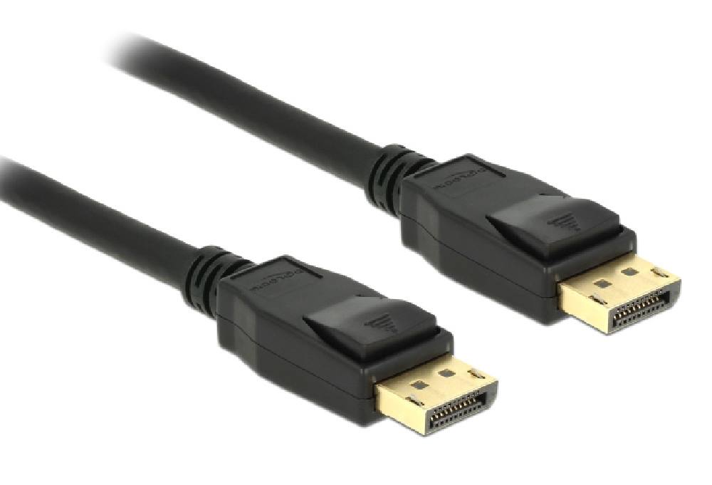 DELOCK καλώδιο DisplayPort 1.2 83805, 4K/60Hz, 21.6 Gbps, 1m, μαύρο