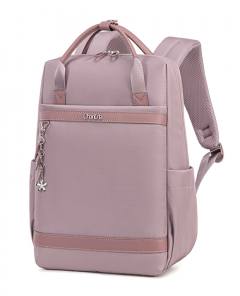 CHANTRIA γυναικεία τσάντα πλάτης CB00639 με θήκη laptop 14", 12.5L, μωβ