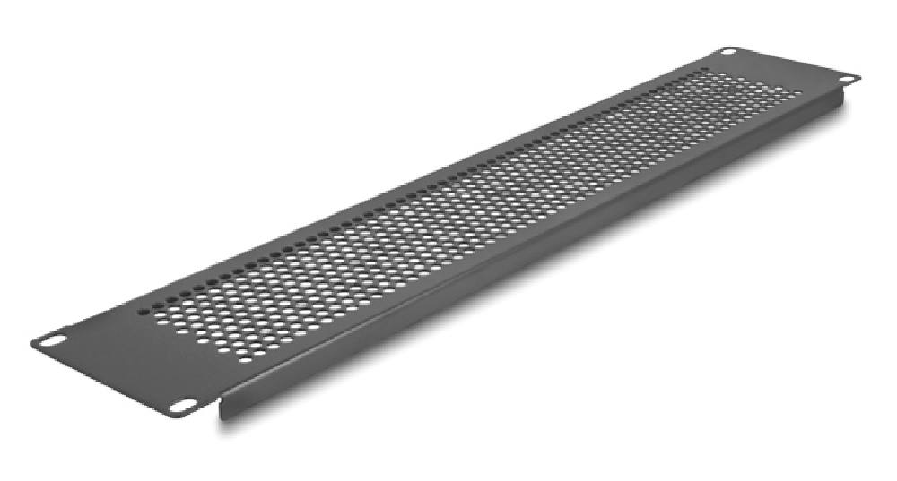 DELOCK κάλυμμα panel 67036 για 19"/2U rack, με αεραγωγούς, μαύρο