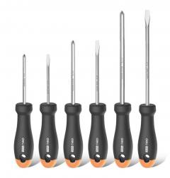 DELI σετ κατσαβίδια HT1006C, 3x ίσια & 3x σταυρωτά, μαγνητικά, 6τμχ