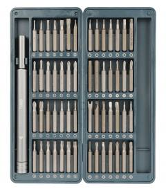 DELI σετ κατσαβίδι ακριβείας DL241057 με 56 μύτες, με θήκη, 57τμχ