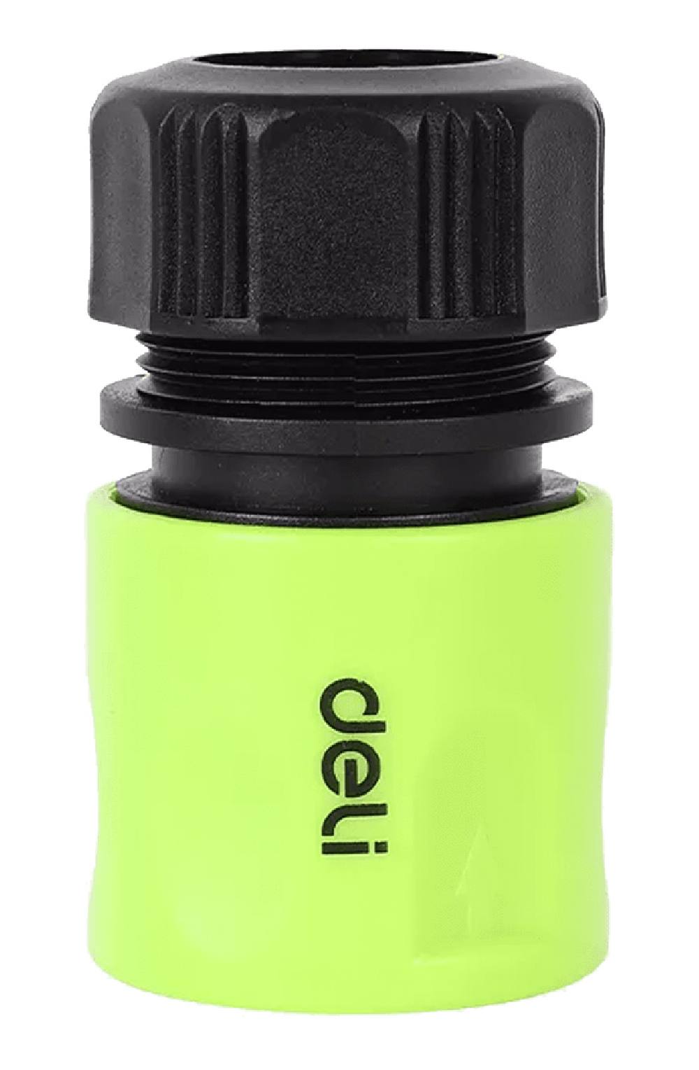 DELI ταχυσύνδεσμος για λάστιχο DL8793 με water stop, 1/2", πράσινος