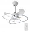 POWERTECH ανεμιστήρας οροφής HLL-0175 με LED φως, 96W, Φ60x25cm, λευκός