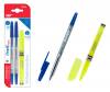 MP σετ στυλό & μαρκαδόρος υπογράμμισης PA661, μπλε & κίτρινο, 3τμχ