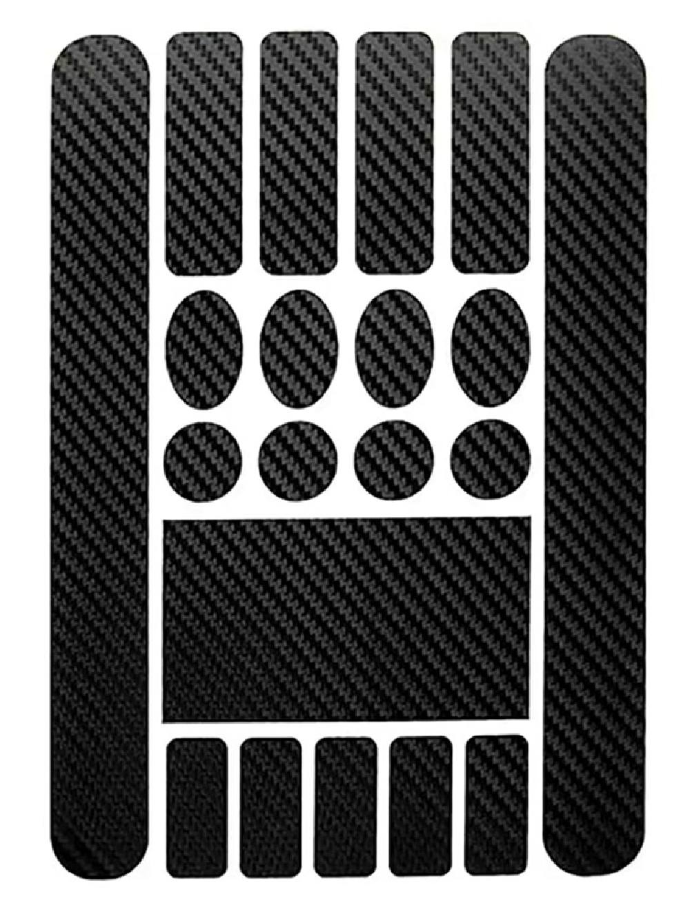 Προστατευτικά αυτοκόλλητα σκελετού ποδηλάτου RW39, μαύρα, 20τμχ