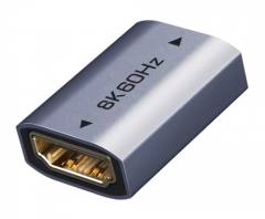 CABLETIME αντάπτορας HDMI CT-HEF8K-AG, 8K/60Hz, 4K/120Hz, 48 Gbps, γκρι