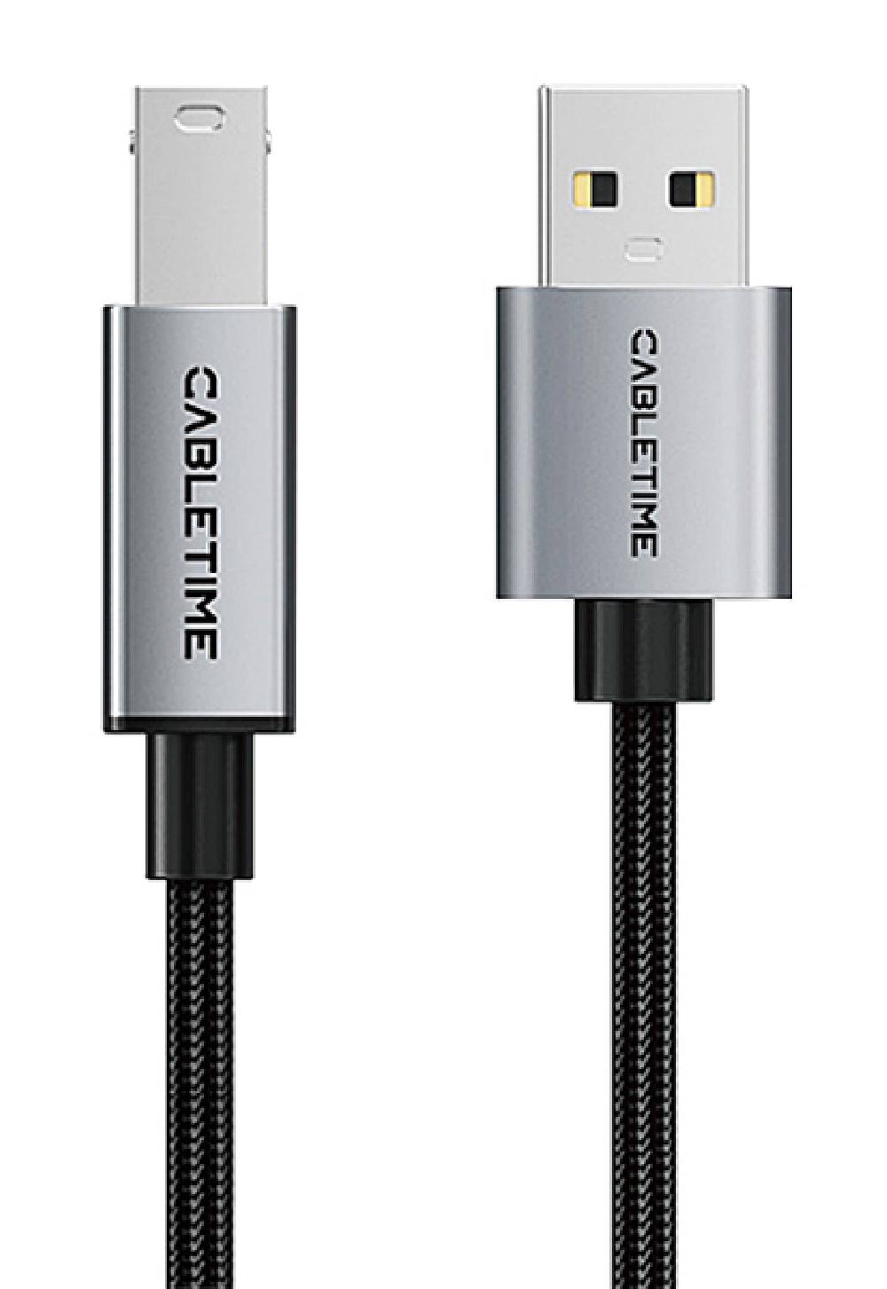 CABLETIME καλώδιο USB σε USB Type B CT-AMBM1, 480Mbps, 3m, μαύρο
