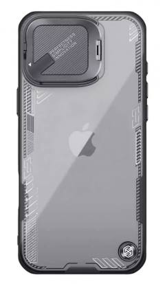 NILLKIN θήκη Iceblade Prop για iPhone 16 Pro Max, διάφανη-μαύρη