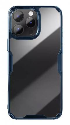 NILLKIN θήκη Nature TPU Pro για iPhone 16 Pro, διάφανη-μπλε