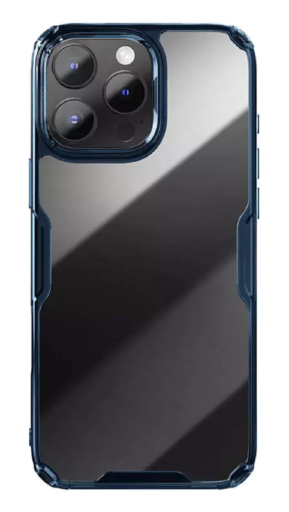NILLKIN θήκη Nature TPU Pro για iPhone 16 Pro Max, διάφανη-μπλε
