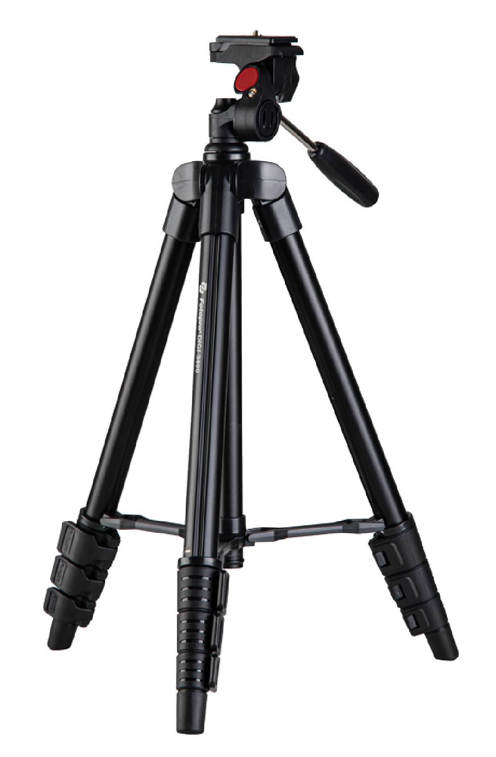FOTOPRO τρίποδο φωτογράφισης DIGI-3400, πτυσσόμενο έως 121cm, έως 2kg, μαύρο