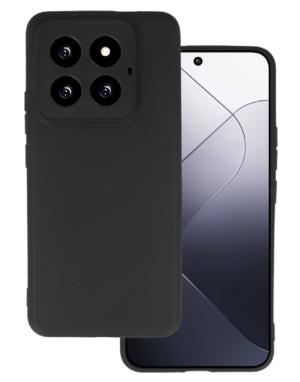 POWERTECH θήκη MATT MOB-1973 για Xiaomi 14 Pro, μαύρη