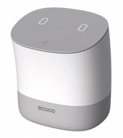 ECOCO μίνι κάδος απορριμμάτων E2241 με σακούλες, επιτραπέζιος, 1.5lt, λευκός