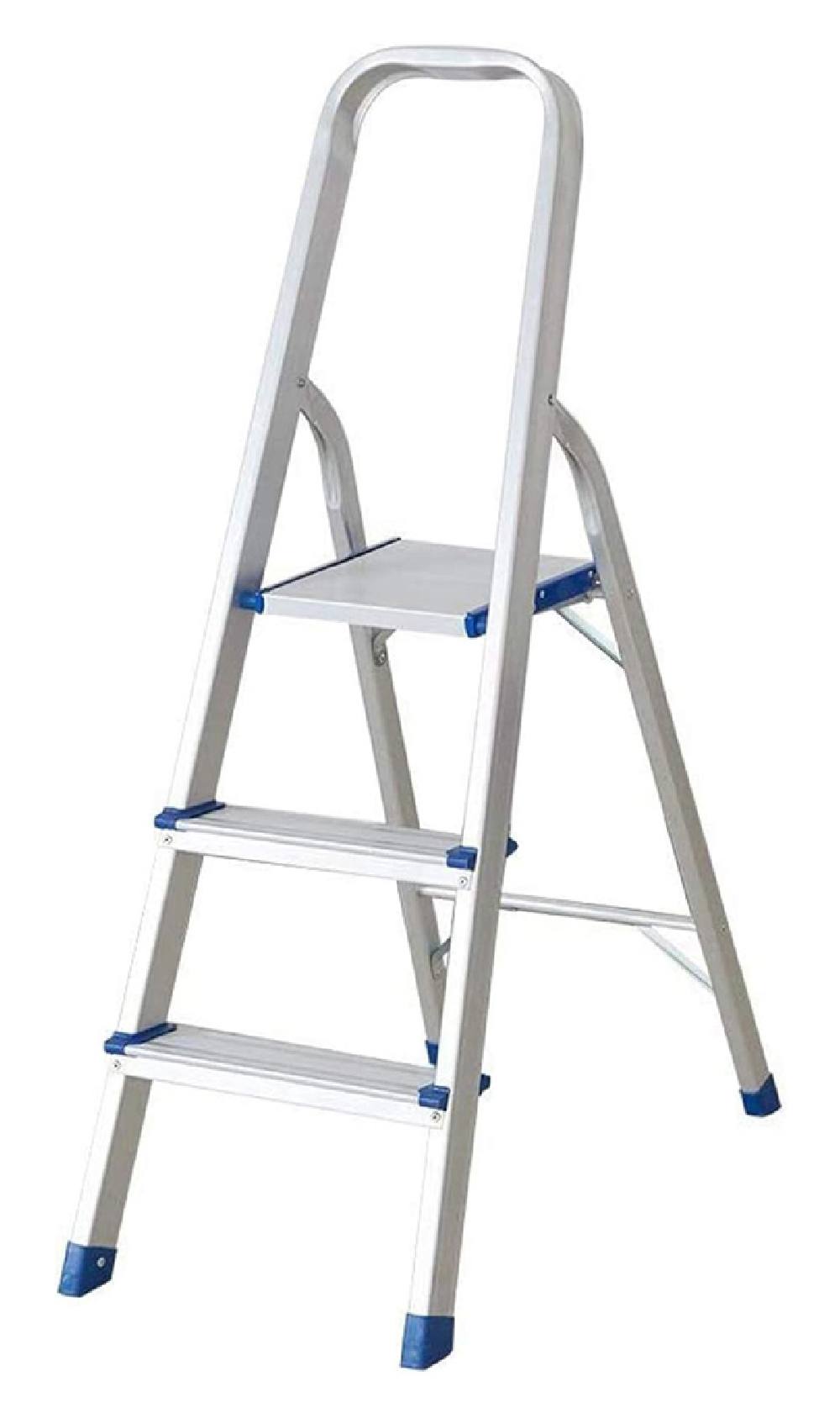 HOME USE σκάλα αλουμινίου HUH-0201 με 2+1 σκαλοπάτια, EN 131, 117.5cm