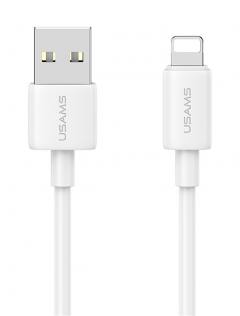 USAMS καλώδιο Lightning σε USB US-SJ709, 2.4A, 480Mbps, 1m, λευκό