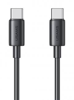 USAMS καλώδιο USB-C US-SJ711, 60W, 480Mbps, 1m, μαύρο
