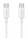 USAMS καλώδιο USB-C US-SJ711, 60W, 480Mbps, 1m, λευκό