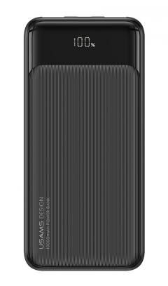 USAMS power bank US-CD198, 3x θύρες εξόδου, 10000mAh, 10W, μαύρο