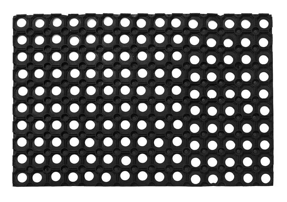 HOME USE πατάκι εισόδου HUH-0209, αντιολισθητικό, καουτσούκ, 60x40cm, 16mm πάχος, μαύρο