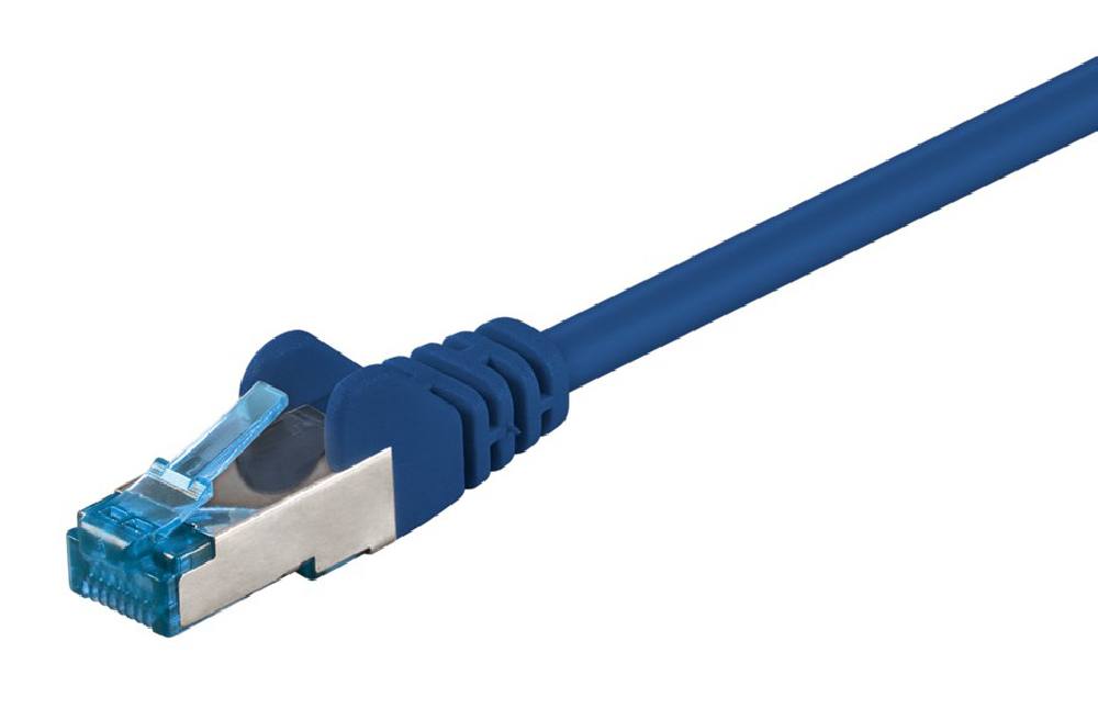 GOOBAY καλώδιο δικτύου 93656, CAT 6A S/FTP, 500 MHz, Copper, 0.5m, μπλε