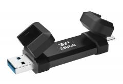 SILICON POWER εξωτερικός SSD Marvel Xtreme DS72, USB-C/USB 3.2, 250GB, μαύρο