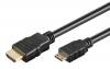 GOOBAY καλώδιο mini HDMI σε HDMI 74082 με Ethernet, 4K/60Hz, 18 Gbps, 1.5m, μαύρο