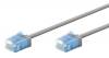 GOOBAY καλώδιο δικτύου 74224, CAT 6A U/UTP, slim, copper, 500MHz, 3m, γκρι