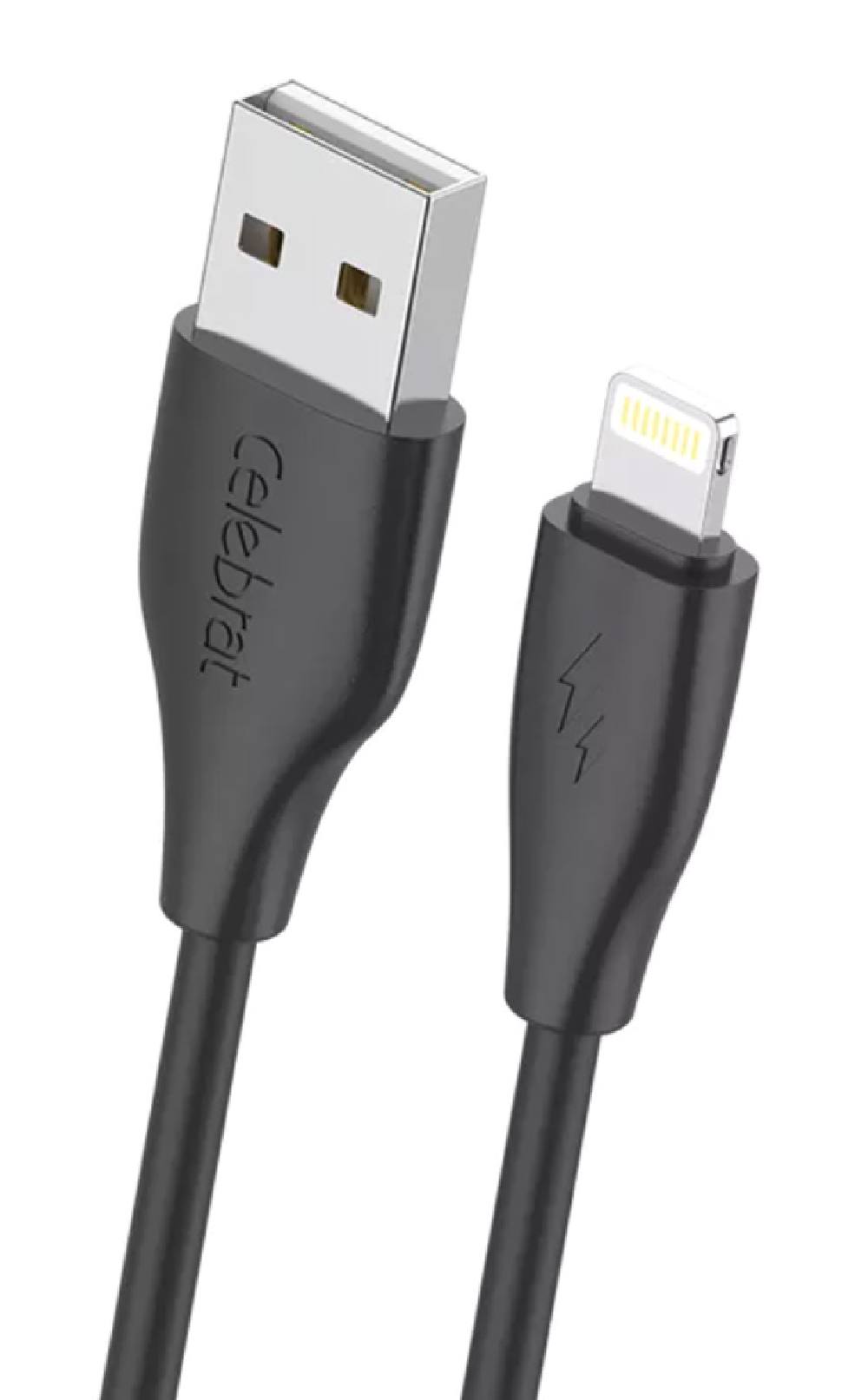 CELEBRAT καλώδιο Lightning σε USB CB-31, 3A, 480Mbps, 1m, μαύρο