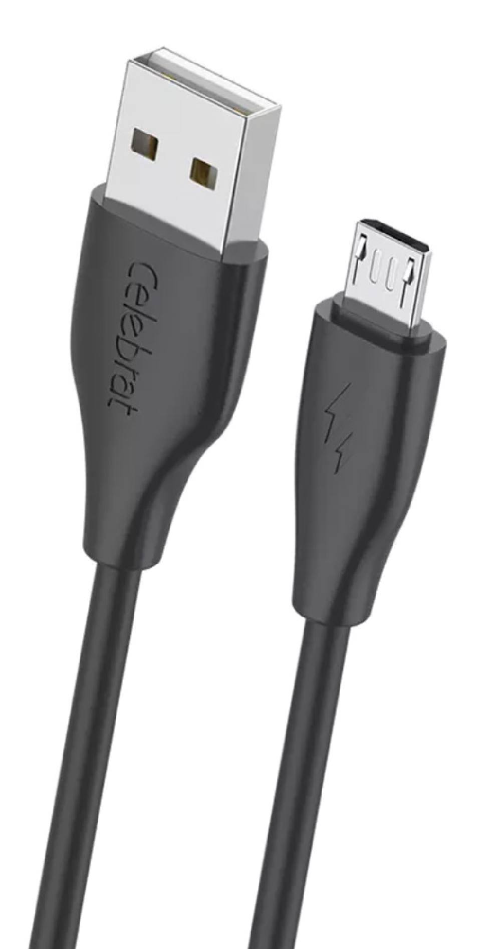 CELEBRAT καλώδιο micro USB σε USB CB-31, 3A, 480Mbps, 1m, μαύρο