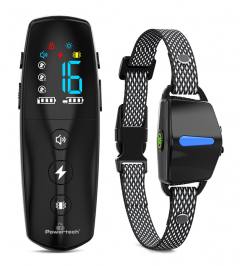 POWERTECH ηλεκτρικό κολάρο εκπαίδευσης σκύλου PT-1398 με ασύρματο χειριστήριο, εμβέλεια 800m