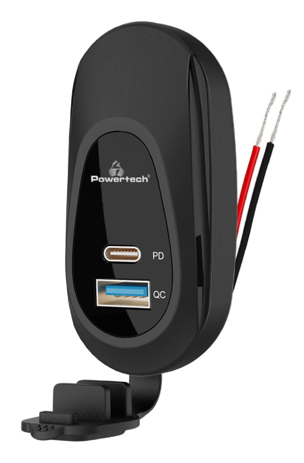 POWERTECH πρίζα USB για σκάφη & οχήματα PTL-026, USB & USB-C