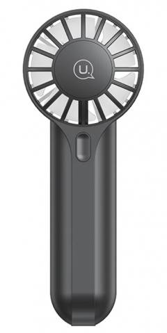 USAMS φορητός ανεμιστήρας ZB288 με 3 ταχύτητες, 1200mAh, μαύρος