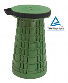 POWERTECH πτυσσόμενο καρεκλάκι HUH-0232, αντοχή έως 250kg, 25.5x45cm, πράσινο