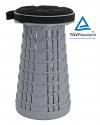 POWERTECH πτυσσόμενο καρεκλάκι HUH-0236 με μαξιλάρι, αντοχή έως 250kg, 25.5x45cm, γκρι