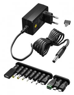 GOOBAY επιτοίχιος φορτιστής 74436, 5V-15V, 36W, 12 tips