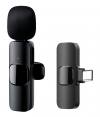 APEXEL ασύρματο μικρόφωνο APL-MIC003, USB-C, 2.4GHz, μαύρο
