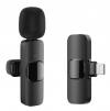 APEXEL ασύρματο μικρόφωνο APL-MIC004, Lightning, 2.4GHz, μαύρο